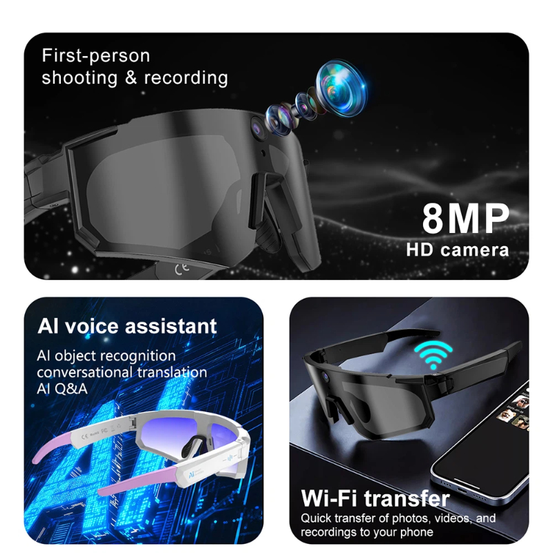 نظارات ذكية Mijia للدراجات مع  - مراجعة Smart Glasses Lens وسعره