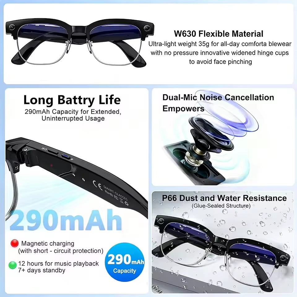 نظارات ذكية جديدة لعام 2026 بك - مراجعة Smart Glasses Lens وسعره