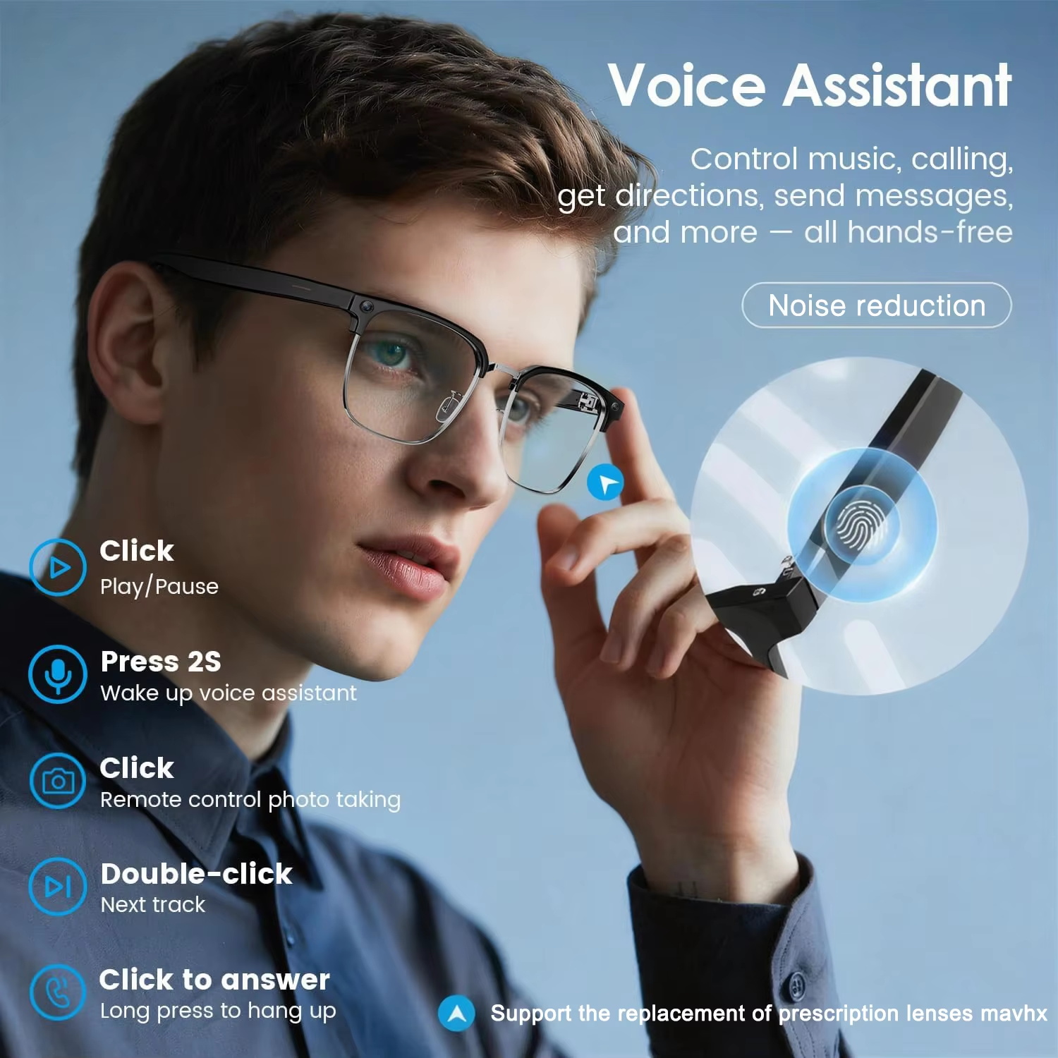 نظارات ذكية جديدة لعام 2026 بك - مراجعة Smart Glasses Lens وسعره